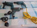 2 MAKITA EN BOSCH BOORMACHİNES, Doe-het-zelf en Verbouw, Gereedschap | Handgereedschap, Ophalen of Verzenden, Zo goed als nieuw
