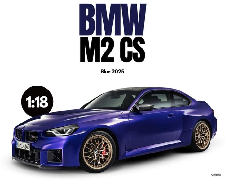 BMW M2 CS GT Spirit 1/18 nieuw, Hobby en Vrije tijd, Modelauto's | 1:18, Nieuw, Auto, Overige merken, Ophalen of Verzenden