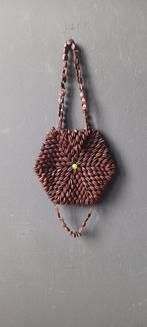 vintage tasje, uit appelpitjes samengesteld, folkart, Ophalen of Verzenden