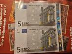 2 vijf euro biljetten aan elkaar., Postzegels en Munten, Bankbiljetten | Nederland, Ophalen of Verzenden
