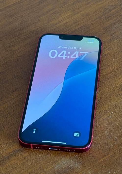 Zeer nette iPhone 13 Red 128GB, met 100% batterijconditie!, Telecommunicatie, Mobiele telefoons | Apple iPhone, Zo goed als nieuw
