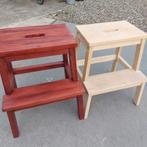 Opstapje Ikea Bekväm krukje trapje huishoudkruk, Huis en Inrichting, Ophalen, Zo goed als nieuw, Hout