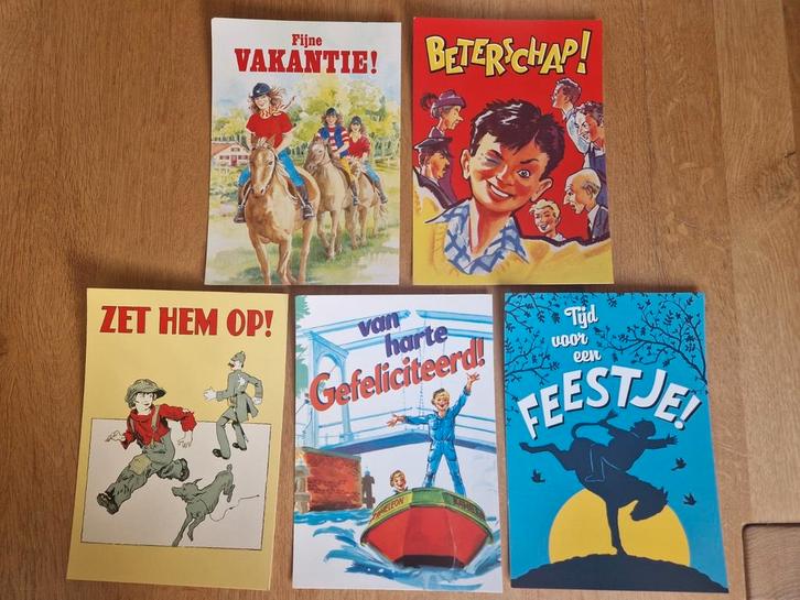 kinderpostzegels kaarten Pietje Bel Dick Trom De Kameleon, Verzamelen, Ansichtkaarten | Themakaarten, 1980 tot heden, Ophalen of Verzenden