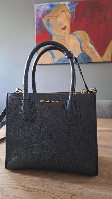 Zwart lederen Michael Kors tas beschikbaar voor biedingen