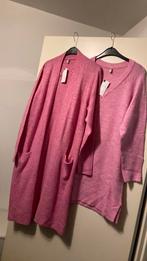 Set jurk plus vest nieuw roze fijn gebreid, Ophalen of Verzenden, Zo goed als nieuw, Roze