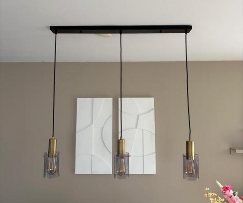 Hanglamp Nording Karwei, Huis en Inrichting, Lampen | Hanglampen, Zo goed als nieuw, Minder dan 50 cm, Glas, Metaal, Ophalen