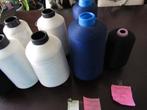 11 x Mega Konen Wit Polyester draad  (Industrie .)Div Kleur, Ophalen, Nieuw, Garen of Naald(en)