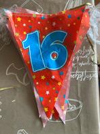 Feestslinger 16 jaar - 2 delen, Ophalen of Verzenden, Gebruikt, Versiering, Verjaardag