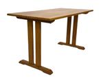 Vintage shaker eettafel in eiken minimalistisch design jaren, Huis en Inrichting, Tafels | Eettafels, Gebruikt, 100 tot 150 cm