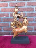 antieke Thaise houten sculptuur, Antiek en Kunst, Ophalen of Verzenden