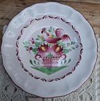 Frans St.Clement diep bord met haan en bloemen, Antiek en Kunst, Antiek | Servies los, Ophalen of Verzenden