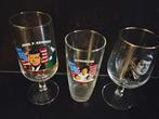 J.F. Kennedy Bierglazen verzameling 9 stuks, Ophalen of Verzenden, Gebruikt, Bierglas