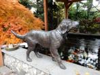 051* Bronzen hond Labrador, Ophalen, Nieuw, Overige materialen, Dierenbeeld
