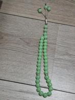 Tasbih  Groene glaskralen, Antiek en Kunst, Ophalen of Verzenden
