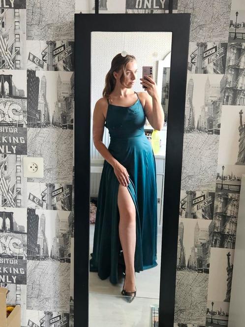Honolulu donkergroene Galajurk - s, Kleding | Dames, Gelegenheidskleding, Zo goed als nieuw, Galajurk, Groen, Ophalen of Verzenden