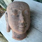 Groot stenen BUDDHA hoofd WS5 Boeddha steen kunst tuin Azie, Huis en Inrichting, De vries antiek, Ophalen of Verzenden, De vries antiek