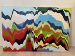 Olieverf schilderij, abstract, 60 x 40 cm, Ophalen