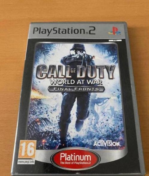 Call of duty world at war final fronts (Plantium), Spelcomputers en Games, Games | Sony PlayStation 2, Zo goed als nieuw, Vanaf 18 jaar