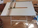 Tekentafel met linealen, Doe-het-zelf en Verbouw, Tekentafels, Ophalen, Gebruikt