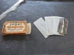 Antiek pakje SPORT scheermesjes met originele inhoud, Ophalen of Verzenden, Persoonlijke verzorging