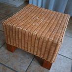 Rieten bijzettafeltje - 45 cm breed, Huis en Inrichting, Ophalen, Minder dan 50 cm, Gebruikt, Vierkant