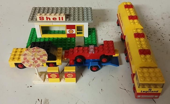Vintage Lego 688 Shell vrachtwagen met aanhanger uit 1973, Kinderen en Baby's, Speelgoed | Duplo en Lego, Gebruikt, Lego, Complete set