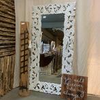 Barok Spiegel - houten lijst - wit - 200 x 100 cm -TTM Wonen