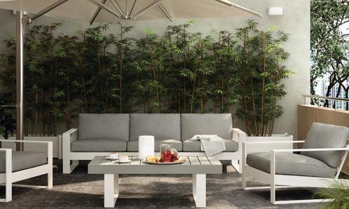 Schitterende tuinset. Bank, 2 stoelen, tafel en 2 ligbedden., Tuin en Terras, Tuinsets en Loungesets, Zo goed als nieuw, Bank