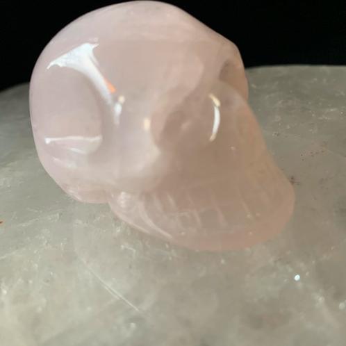 Rozenkwarts schedel skull beschermt inzicht liefde wijsheid, Sieraden, Tassen en Uiterlijk, Edelstenen, Nieuw, Ophalen of Verzenden