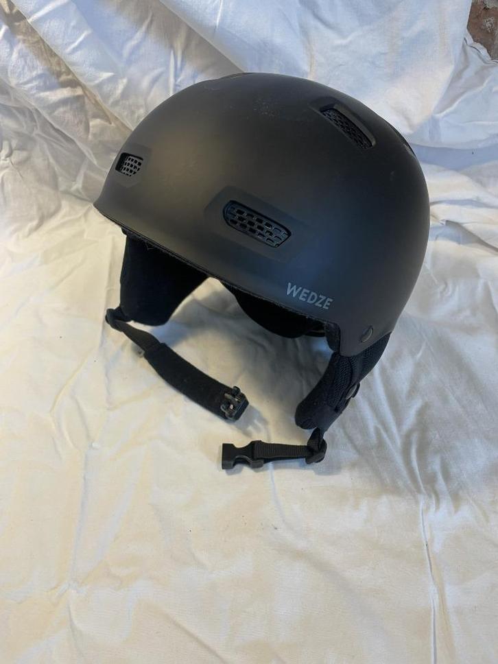 Wedze skihelm HFS 300 – maat L (55–58 cm) – zwart mat, Sport en Fitness, Skiën en Langlaufen, Zo goed als nieuw, Overige typen
