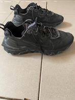 Nike React 46 Vision zwart sneakers stof 45 nb, Verzenden, Zwart, Nike, Zo goed als nieuw