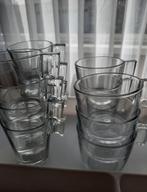 Set van glazen kopjes, Huis en Inrichting, Keuken | Servies, Ophalen of Verzenden, Effen, Kop(pen) en/of Schotel(s), Glas