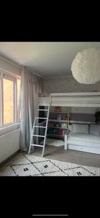 Vloerkleed hoogpolig wit ruit met ruffels 230-160, Ophalen, Gebruikt, 150 tot 200 cm, Rechthoekig