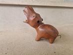 Mid century deens teak houten nijlpaard, Ophalen of Verzenden