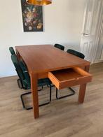 Gratis kersen houten tafel -zelf ophalen, Huis en Inrichting, Tafels | Eettafels, Ophalen, Gebruikt, 100 tot 150 cm, 150 tot 200 cm