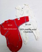 100% Merino Woll Rompertjes (50 cm), Ophalen of Verzenden, Zo goed als nieuw, Jongetje of Meisje, Nacht- of Onderkleding