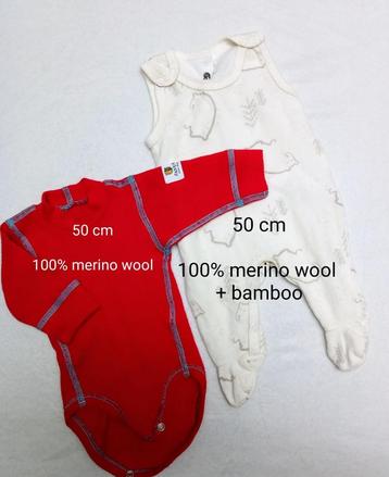 100% Merino Woll Rompertjes (50 cm) beschikbaar voor biedingen