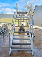 Stalen trap met bordes gegalv. Hoog 3.15 mtr. Nor013, Ophalen of Verzenden, 2 tot 4 meter
