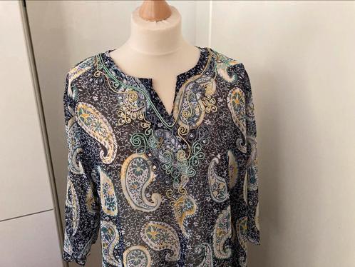 Luchtig tuniek - Nieuw - (44-46), Kleding | Dames, Grote Maten, Nieuw, Blouse of Tuniek, Blauw, Ophalen of Verzenden