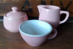 Pastelroze Melitta kinderservies, Suikerpot, Melkkan & Kopje, Ophalen of Verzenden