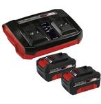 Einhell Power X-Change Accu Twinlader + 2x 4.0Ah Accu's, Ophalen of Verzenden, Nieuw