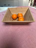Fruitschaal hout, Ophalen of Verzenden, Vierkant, Hout
