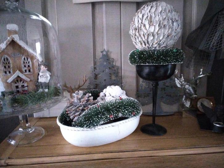 Mooie set smeedijzeren jardiniere en schaaltje op voet, Antiek en Kunst, Curiosa en Brocante, Ophalen