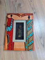 Schilderij met 3D Beeldje, Antiek en Kunst, Kunst | Niet-Westerse kunst, Ophalen of Verzenden