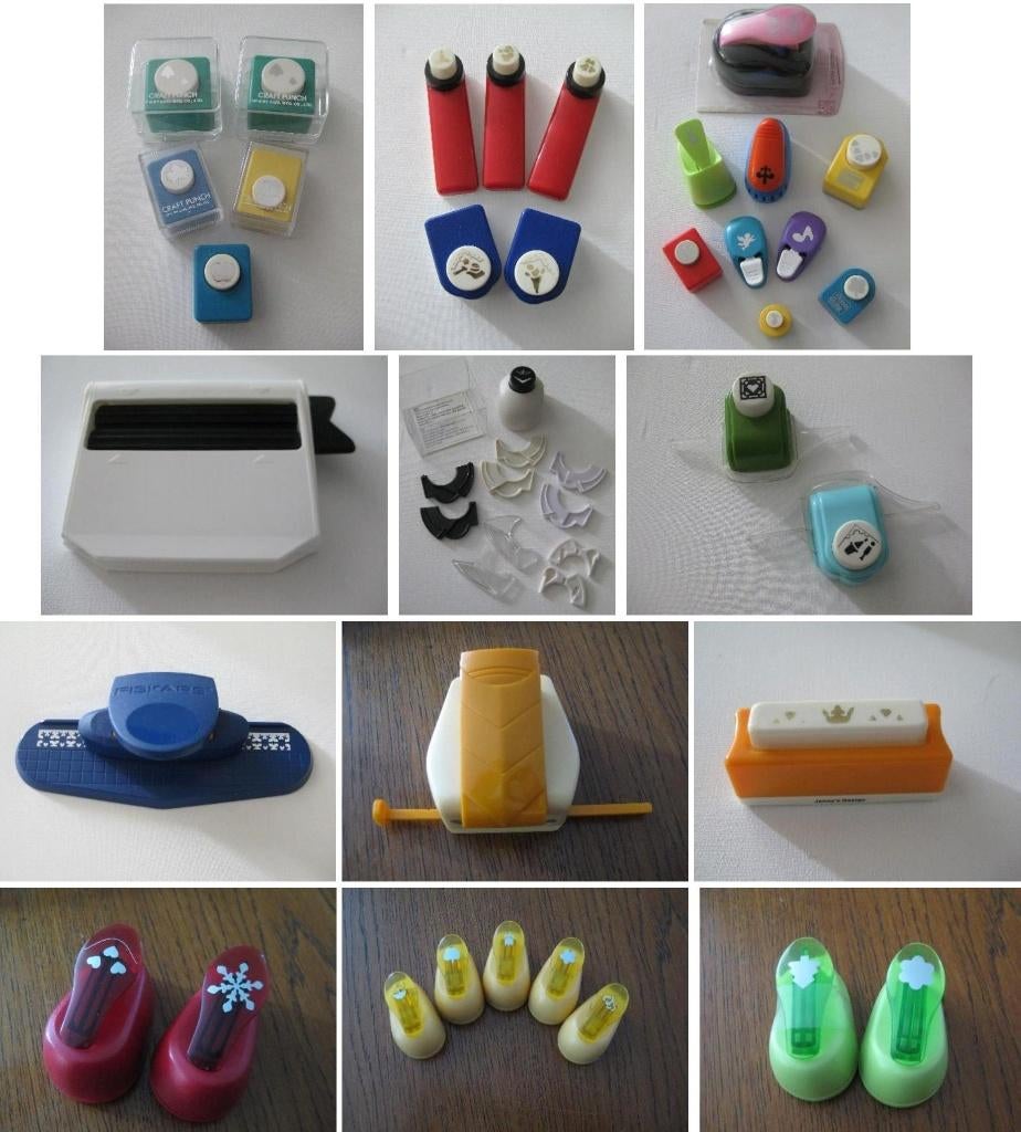 Diverse ponsen / stansjes / papierponsjes, Hobby en Vrije tijd, Knutselen, Zo goed als nieuw, Gereedschap of Toebehoren, Ophalen
