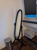 Antieke spiegel zwart, Antiek en Kunst, Ophalen, Rechthoekig, Minder dan 100 cm