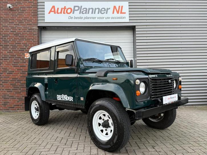 Land Rover Defender 2.5 90''! Belastingvrij! 3-Zitter!, Auto's, Land Rover, Bedrijf, Te koop, 4x4, Lederen bekleding, Metallic lak