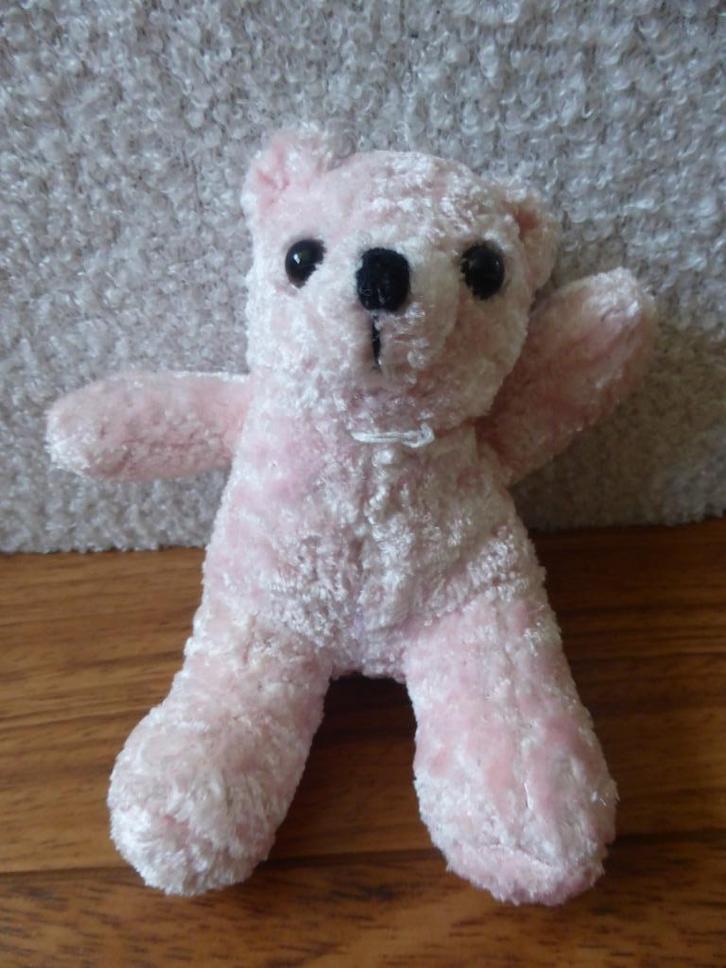 Roze beertje (H), Kinderen en Baby's, Speelgoed | Knuffels en Pluche, Zo goed als nieuw, Overige typen, Ophalen of Verzenden