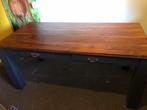 Eettafel massief hout, Huis en Inrichting, Tafels | Eettafels, Ophalen, 50 tot 100 cm, Vijf personen of meer, 150 tot 200 cm
