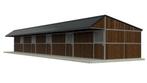 Grote buitenstal met 6 royale paardenboxen | Op voorraad, Dieren en Toebehoren, Stalling en Weidegang, Weidegang, 4 paarden of pony's of meer